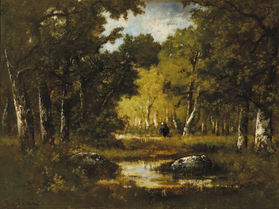 Boisière en forêt de Fontainebleau - Narcisse DIAZ de la PENA (Bordeaux 1807 - Menton 1876)