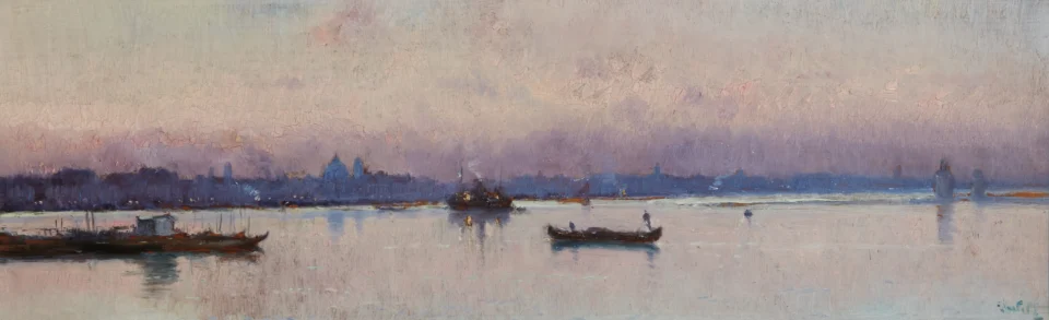 Venise le soir - Joseph IWILL (Paris 1850 - 1923)