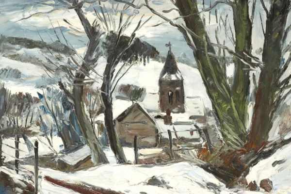 La neige dans Cantal - Anders OSTERLIND (Lepaud 1887 - Paris 1960)