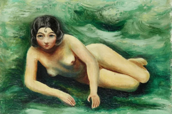 Nu allongé dans l'herbe - Moise KISLING (Cracovie 1891- Sanary sur mer 1953)