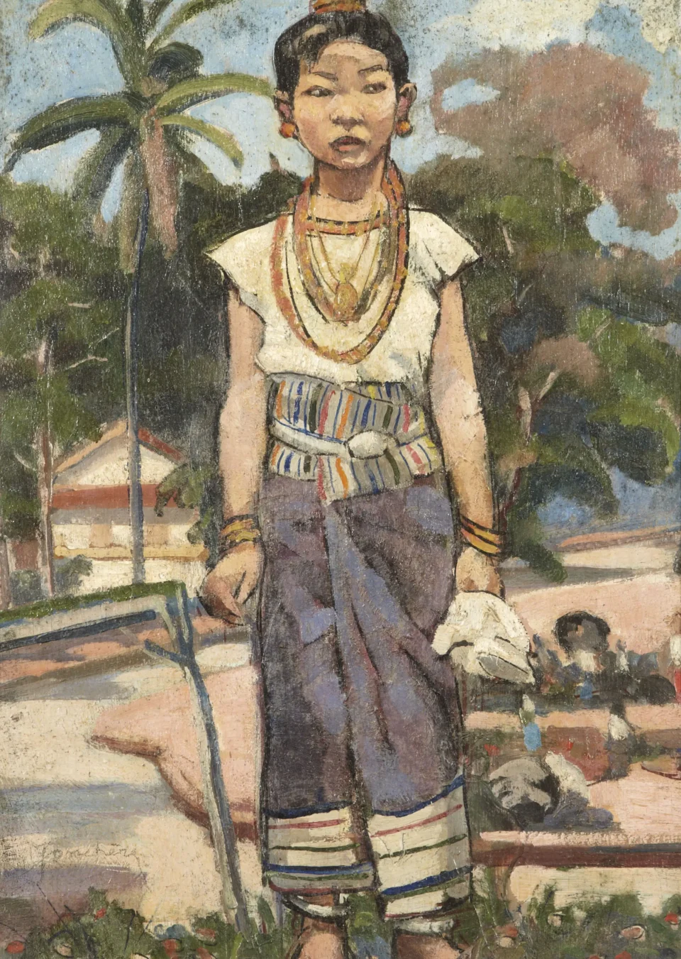 Petite Princesse Laotienne Luang- Prabang, circa 1935 - Evariste JONCHERE (1892-1956)