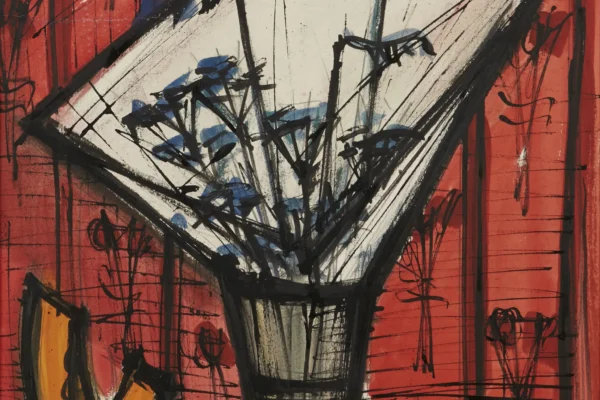 Fleurs bleues - Bernard BUFFET (Paris 1928-Tourtour1999)