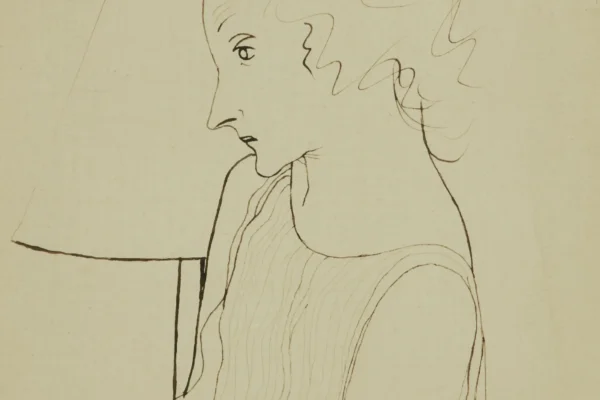 Portrait de Berthe Bovy - Jean COCTEAU (Maisons-Laffite 1889 - Milly-la-Forêt 1963)