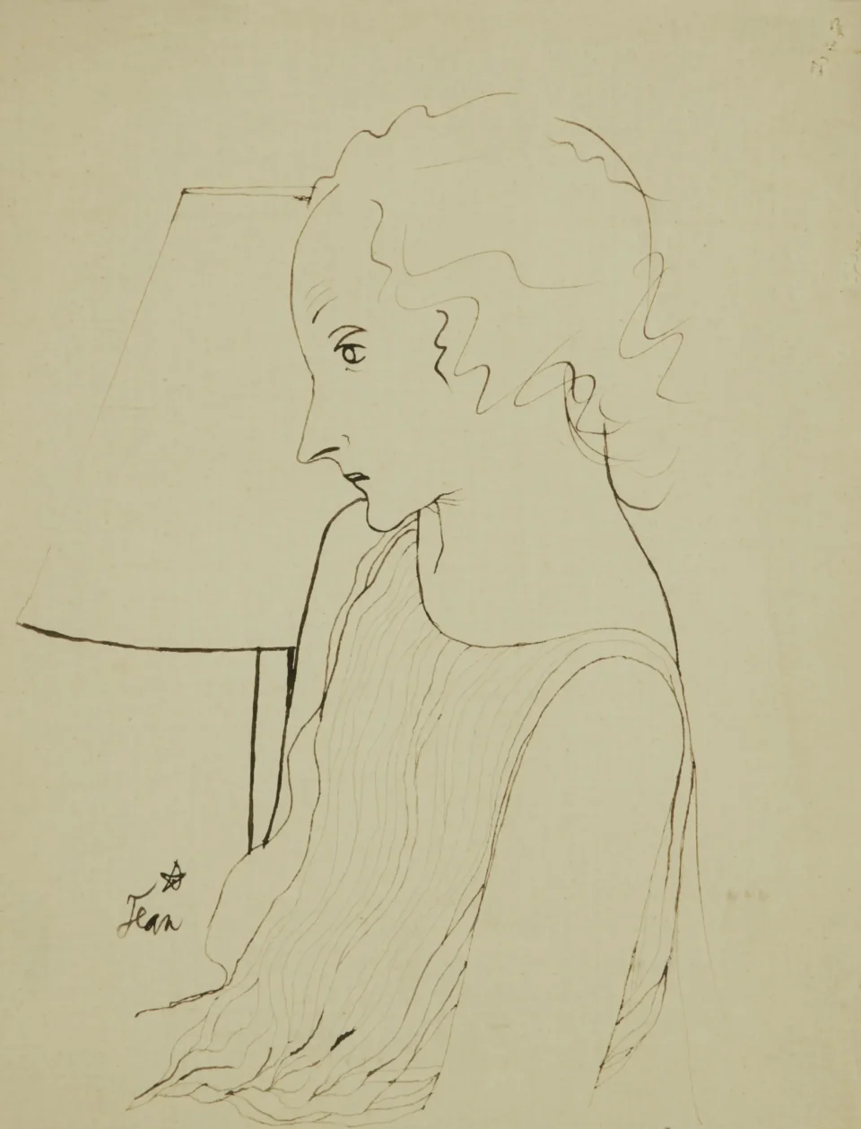 Portrait de Berthe Bovy - Jean COCTEAU (Maisons-Laffite 1889 - Milly-la-Forêt 1963)