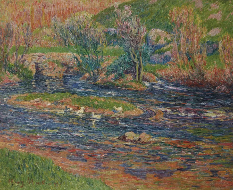 Le vieux pont sur l’Aven, 1899 - Henri MORET (Cherbourg 1856 - Paris 1913)