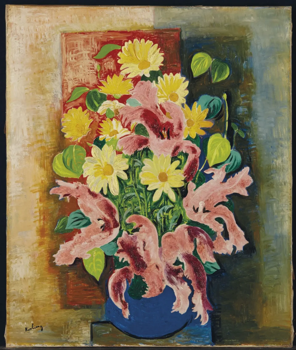 Bouquet de fleurs, circa 1935-39 - Moise KISLING (Cracovie 1891- Sanary sur mer 1953)