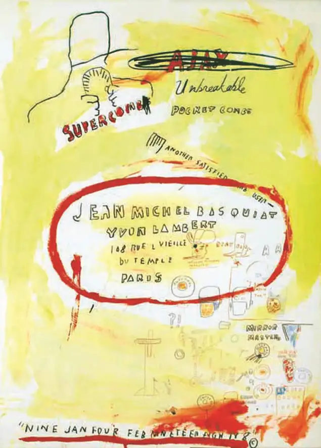 Jean Michel Basquiat – Supercombas - BASQUIAT Jean-Michel (1960-1988)